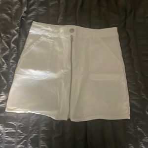 white skirt